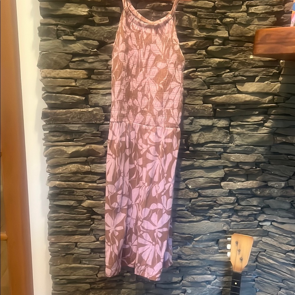 Carter's Pink and Brown Casual Kids Dress!